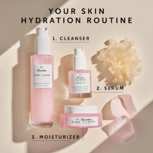 Mini Nettoyant Gelée Crème PINK CLOUD à l’Eau de Rose & Tremella